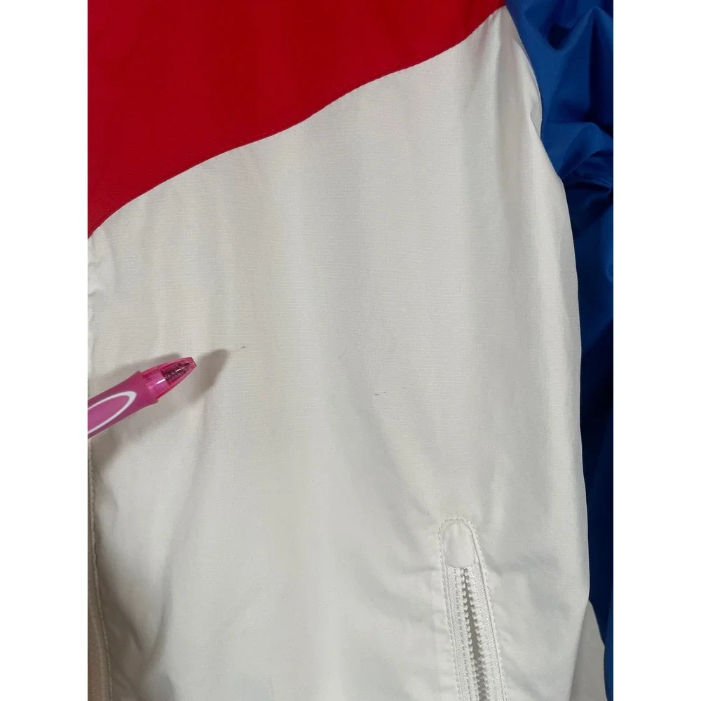 Nike Sportswear Windrunner Hooded Jacket Red White Blue Kids Large